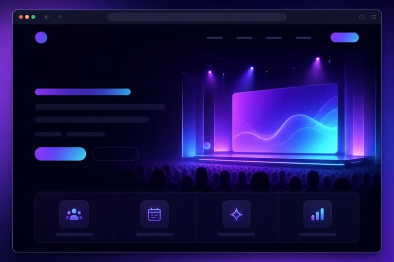 Event website — custom landing page for your event