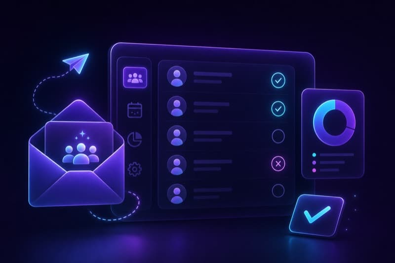 RSVP management — guest invitations and attendance tracking
